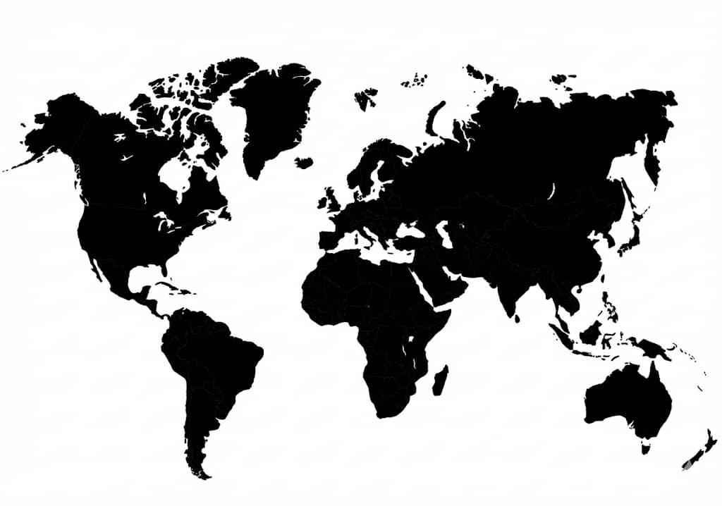Global Reach Map - Local, Europe, Middle East